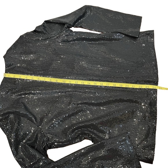 Carmen Marc Valvo Women's M Open Front Sequin Holiday Evening Jacket Blazer - Picture 9 of 12